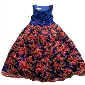American princess NAVY/BERRY DRESS